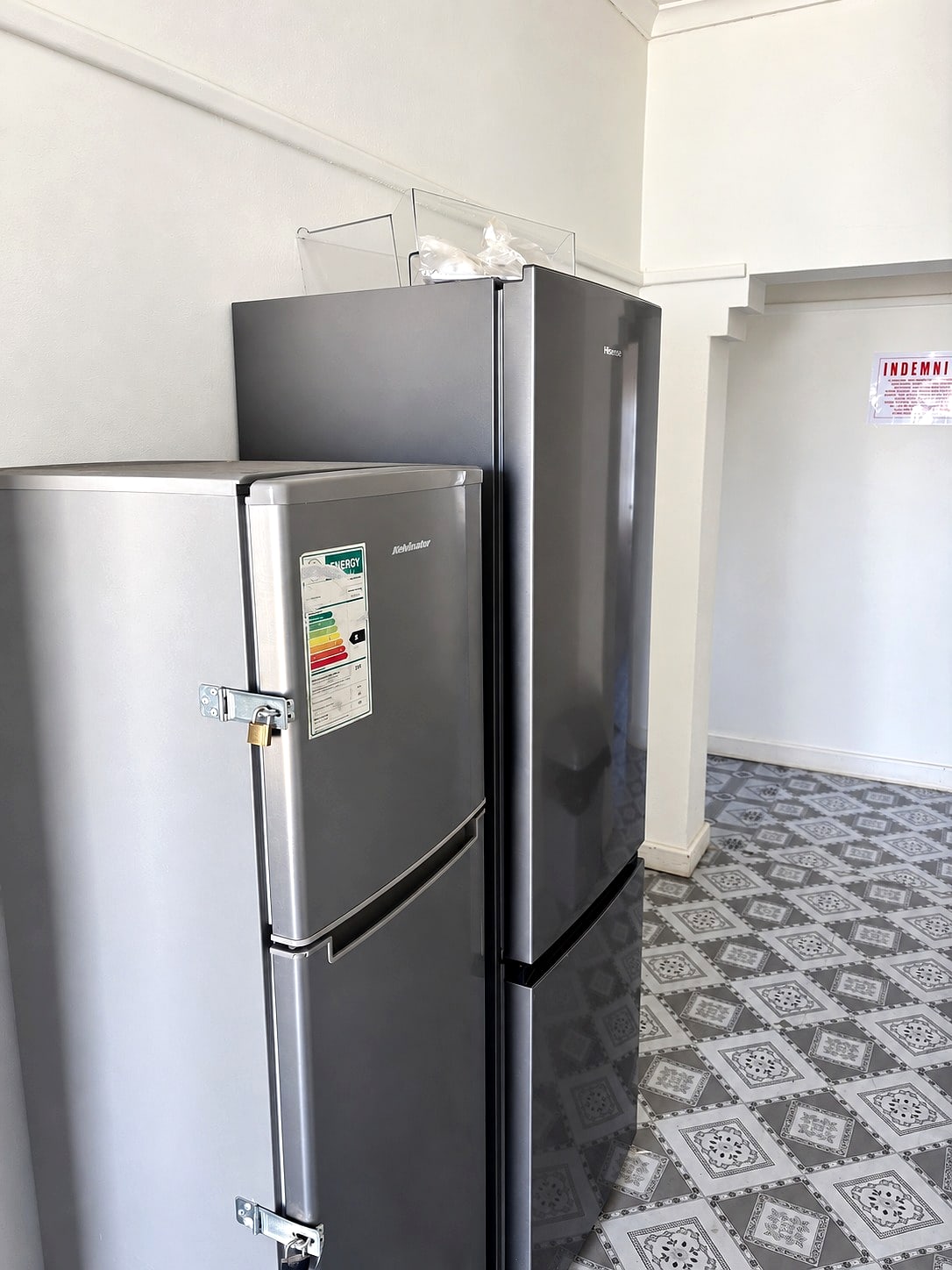 Two fridges in the Inspan kitchen